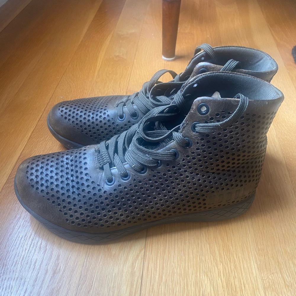 NOBULL Leather Hightop in Brown | W8.5